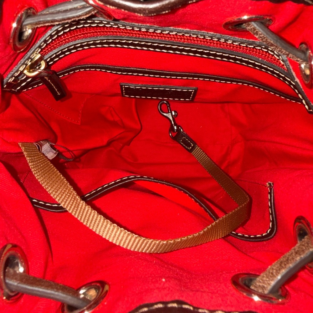 Dooney & Bourke Croco Small Drawstring Crossbody NWOT - Picture 4 of 10